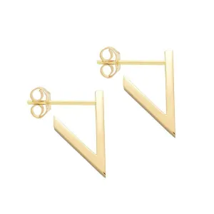 Boucle d'oreilles en or jaune.