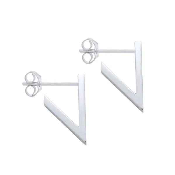 Boucles d'oreilles en or blanc.