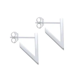Boucles d'oreilles en or blanc.