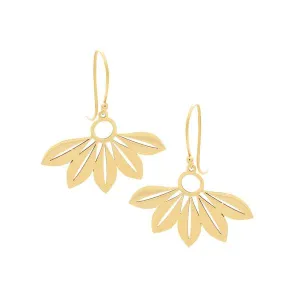 Boucles d'oreilles en or jaune.