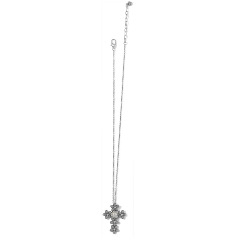 Brighton Bloom Cross Pearl Necklace