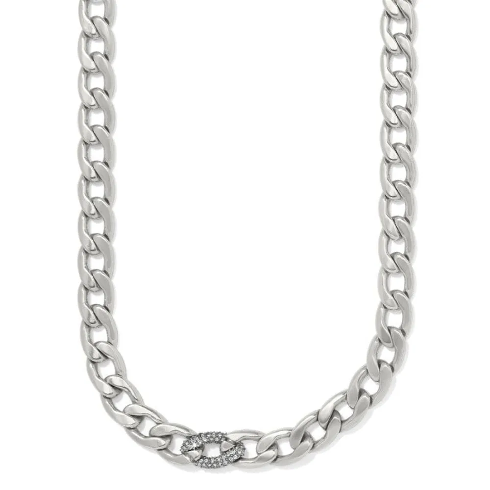 Brighton Cleo Pave Pink Necklace