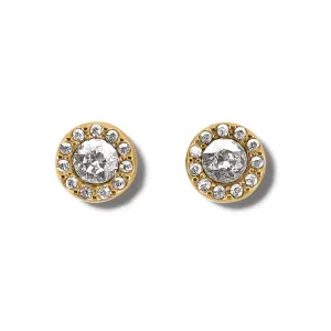 Brighton Illumina Solitaire Post Earrings - Gold
