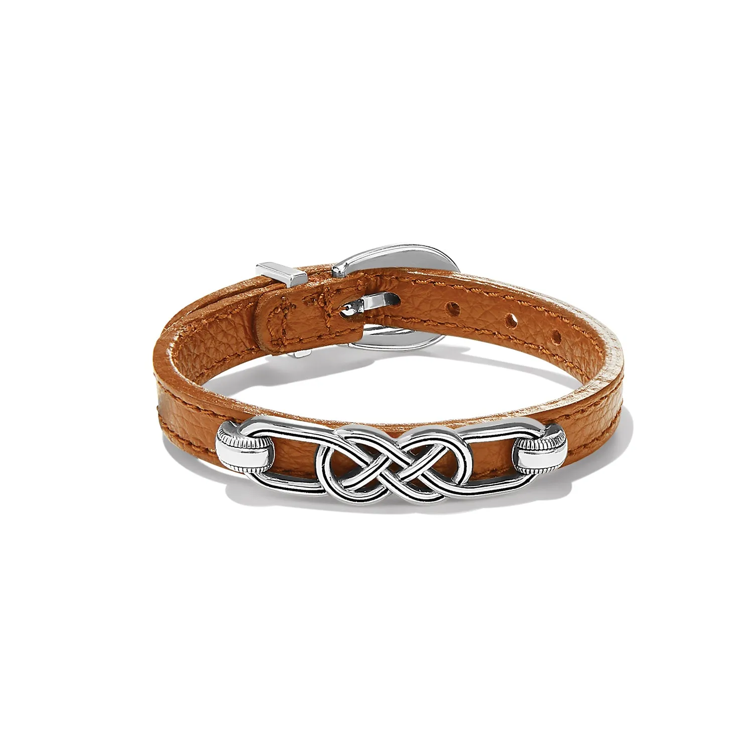 Brighton Interlok Braid Leather Bracelet