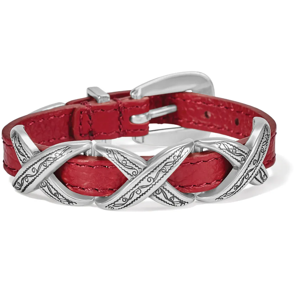 Brighton Kriss Kross Etched Bandit Bracelet