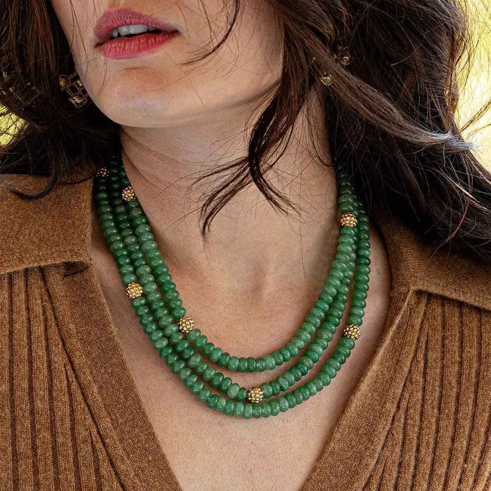 Capucine De Wulf Berry & Bead Triple Strand Necklace