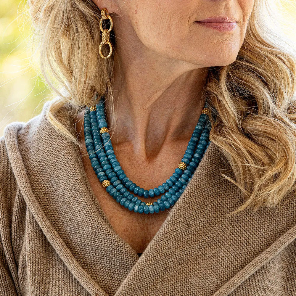 Capucine De Wulf Berry & Bead Triple Strand Necklace