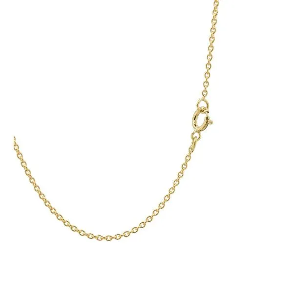 Chaine forat ronde or jaune maillons 1.2 mm