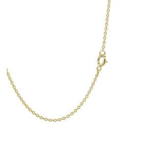 Chaine forat ronde or jaune maillons 1.2 mm