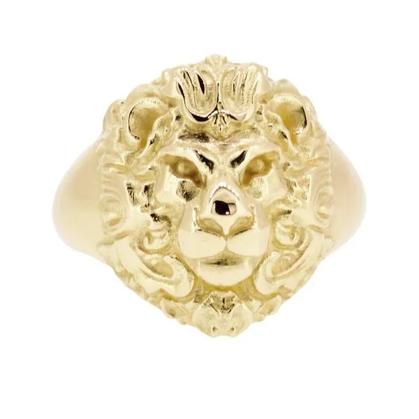 Chevalire en or jaune Tte de Lion.