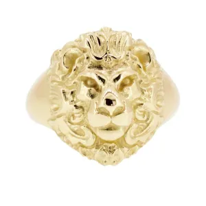 Chevalire en or jaune Tte de Lion.