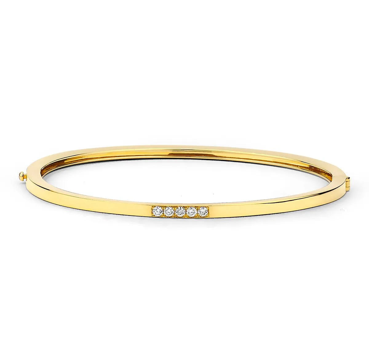 Chroma Gold Pav Stacking Bracelet BR482-HP-M-YG
