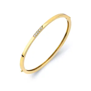 Chroma Gold Pav Stacking Bracelet BR482-HP-M-YG