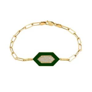 Chroma Pav Hexagon Bracelet BR492