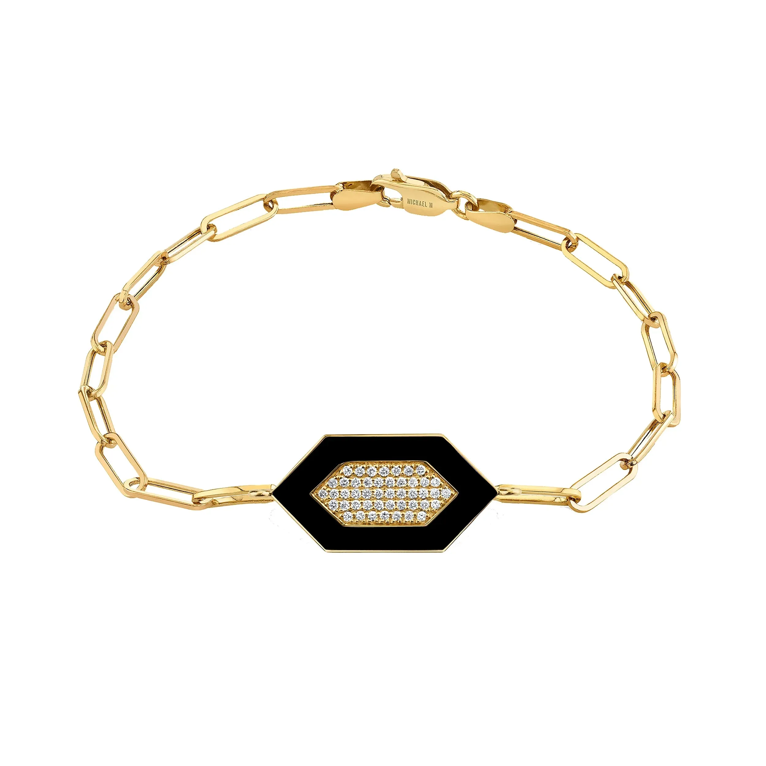 Chroma Pav Hexagon Bracelet BR492