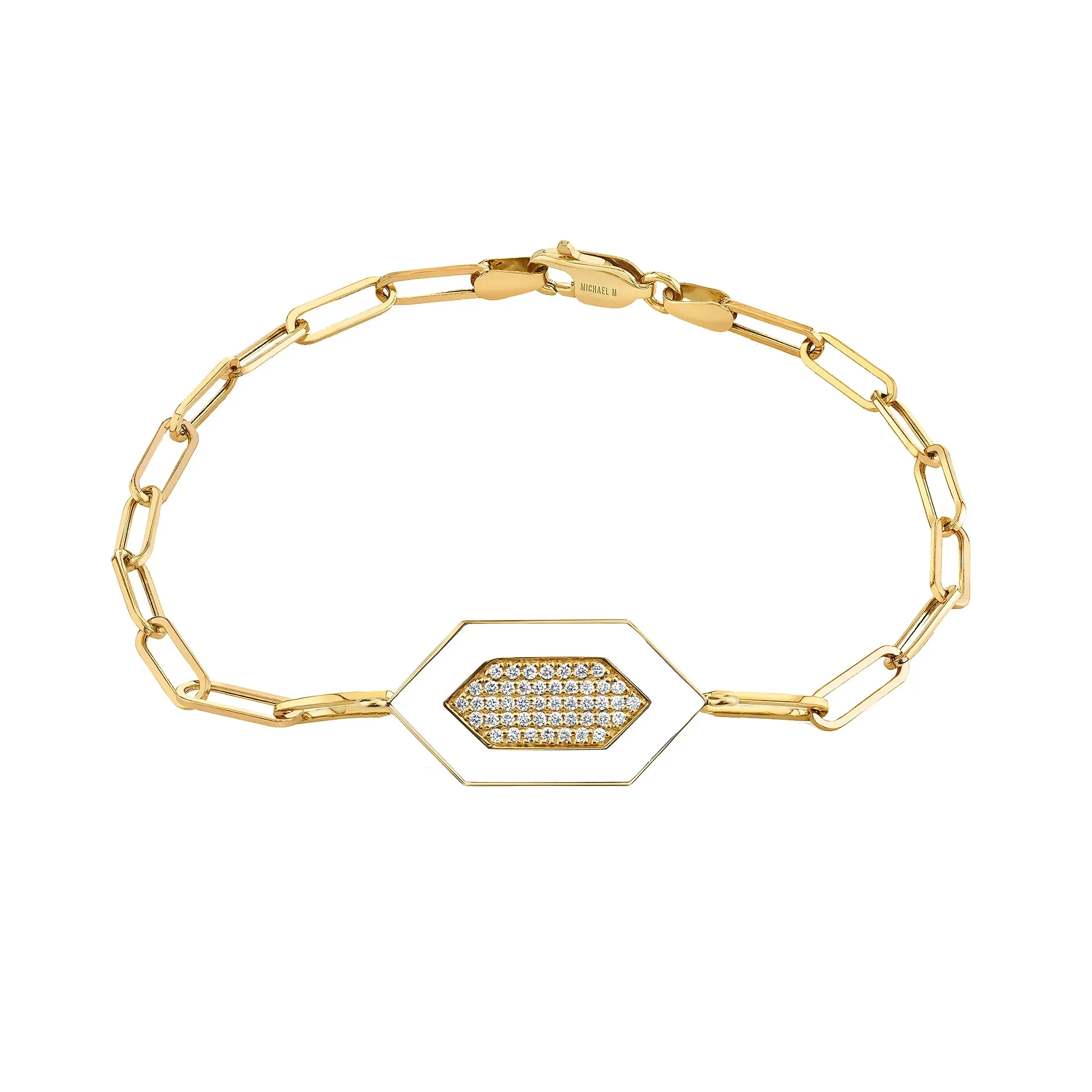 Chroma Pav Hexagon Bracelet BR492