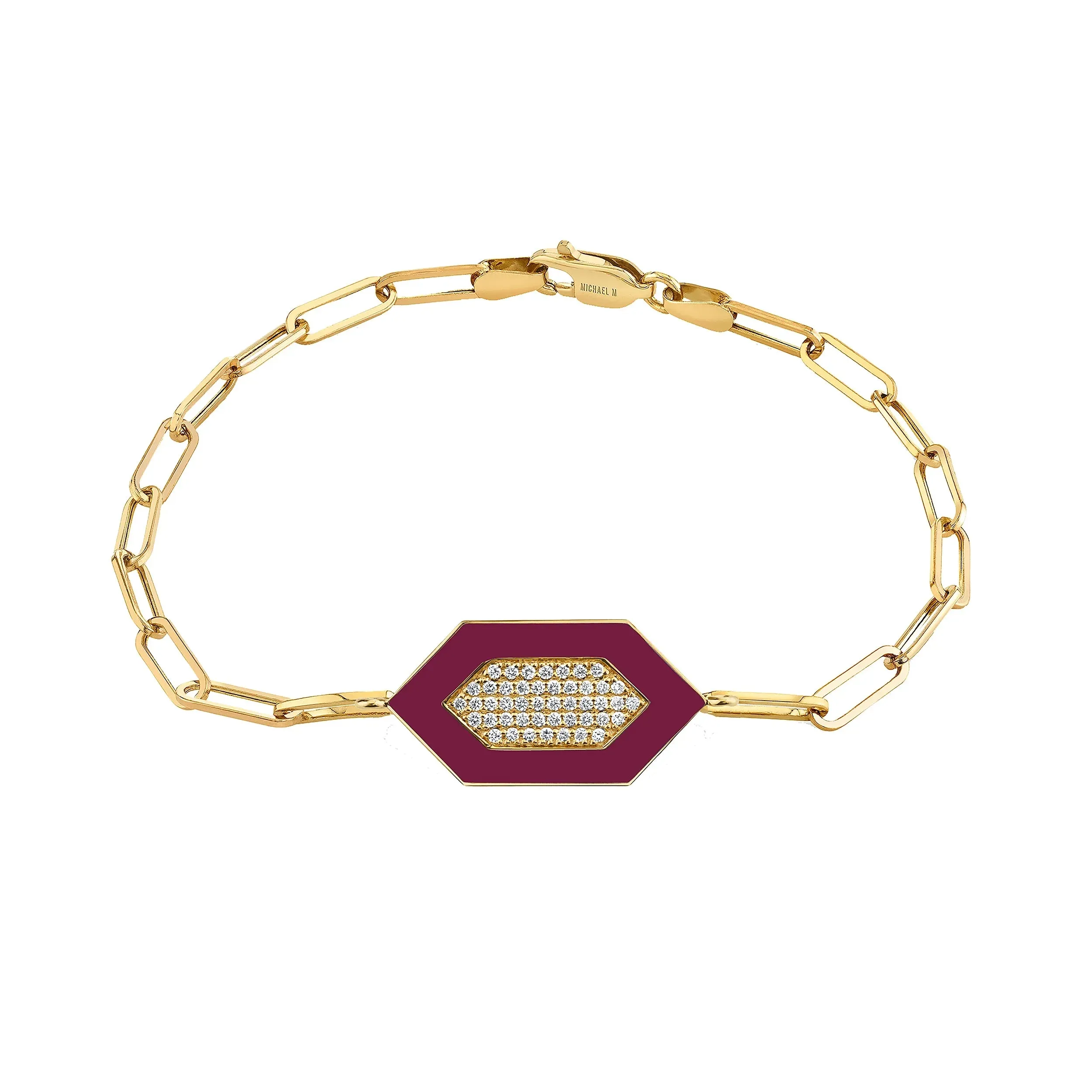 Chroma Pav Hexagon Bracelet BR492