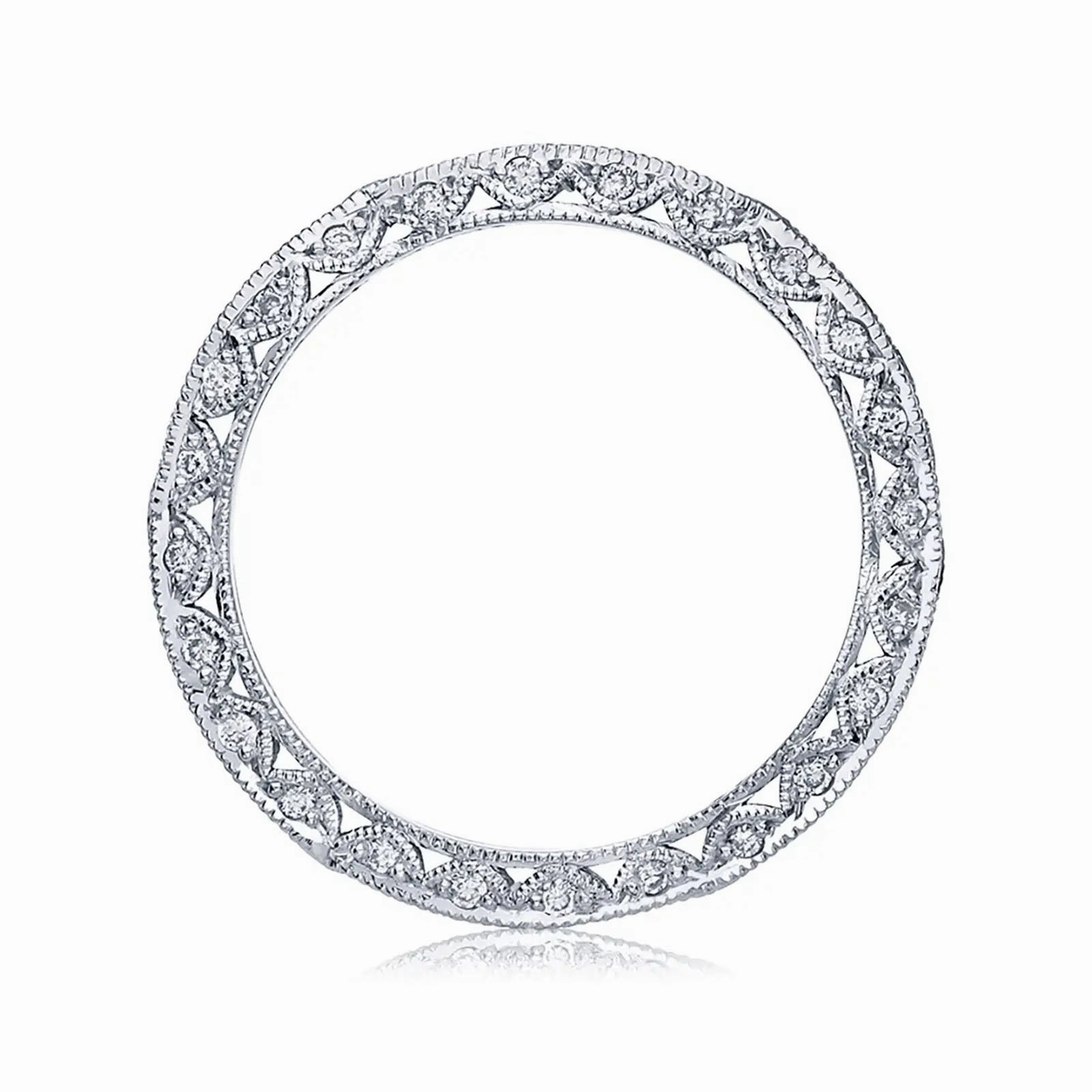 Classic Crescent Band with Diamonds