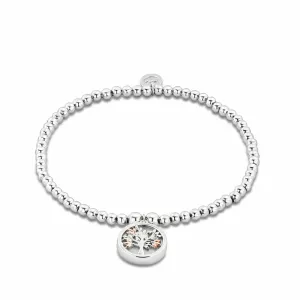 Clogau Tree of Life Circle Silver and Mother of Pearl Affinity Bracelet 3SBB92R
