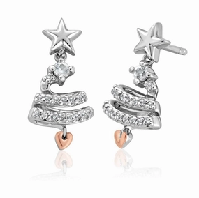 Clogau Christmas Tree Drop Earrings 3SCGS0711