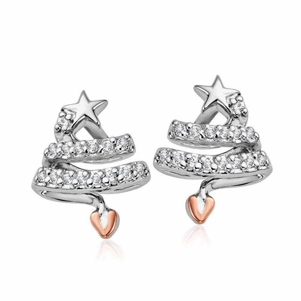 Clogau Christmas Tree Stud Earrings 3SCGS0710