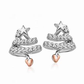Clogau Christmas Tree Stud Earrings 3SCGS0710