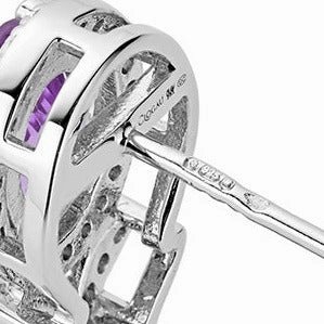 Clogau Queens Jubilee Superbloom Amethyst Earrings - 3SQJB0368