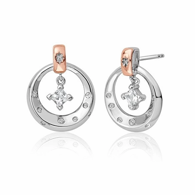 Clogau Stars of The Llyn Peninsula White Topaz Earrings 3SAYN0262