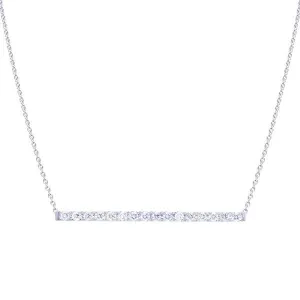Collier en or blanc serti de diamants