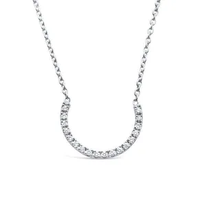 Collier en or blanc serti de diamants