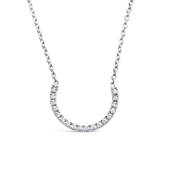 Collier en or blanc serti de diamants