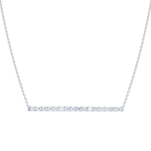 Collier en or blanc serti de diamants