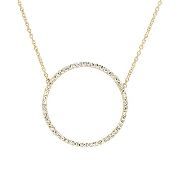 Collier en or jaune serti de diamants