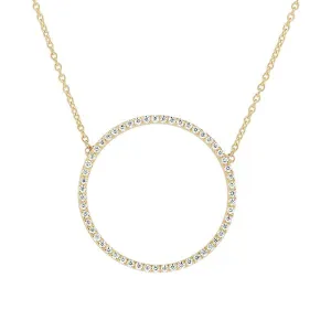Collier en or jaune serti de diamants