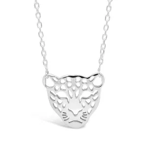 Collier tete de panthre en argent 925