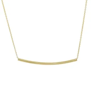 Collier tube en or jaune.