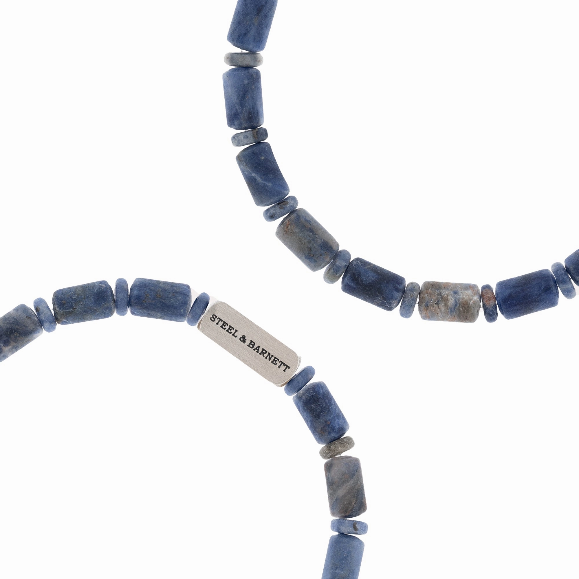 Colourful Cal Barrel Gemstone Bracelet Matt Sodalite SBCC/004S