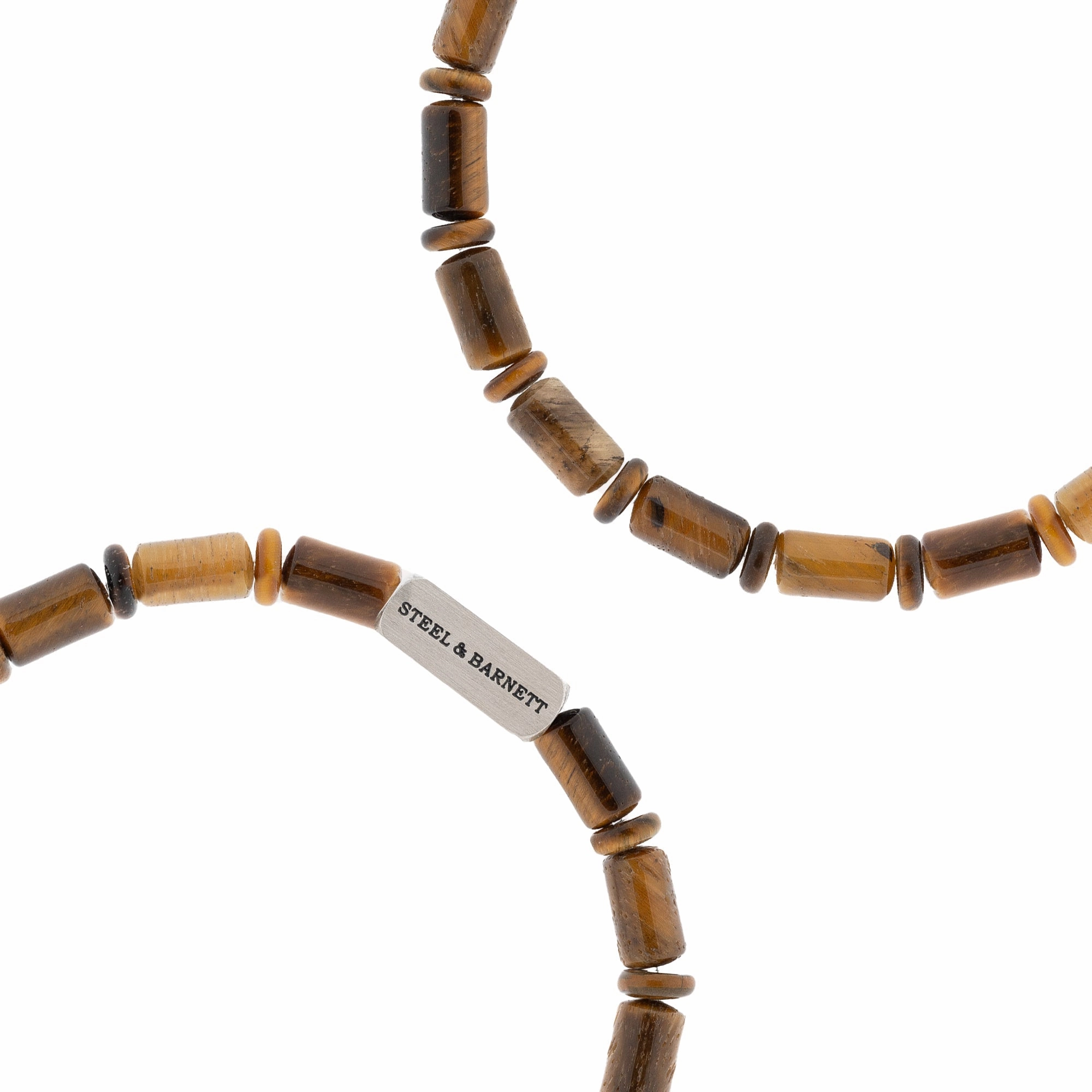 Colourful Cal Barrel Gemstone Bracelet Tiger Eye SBCC/006S