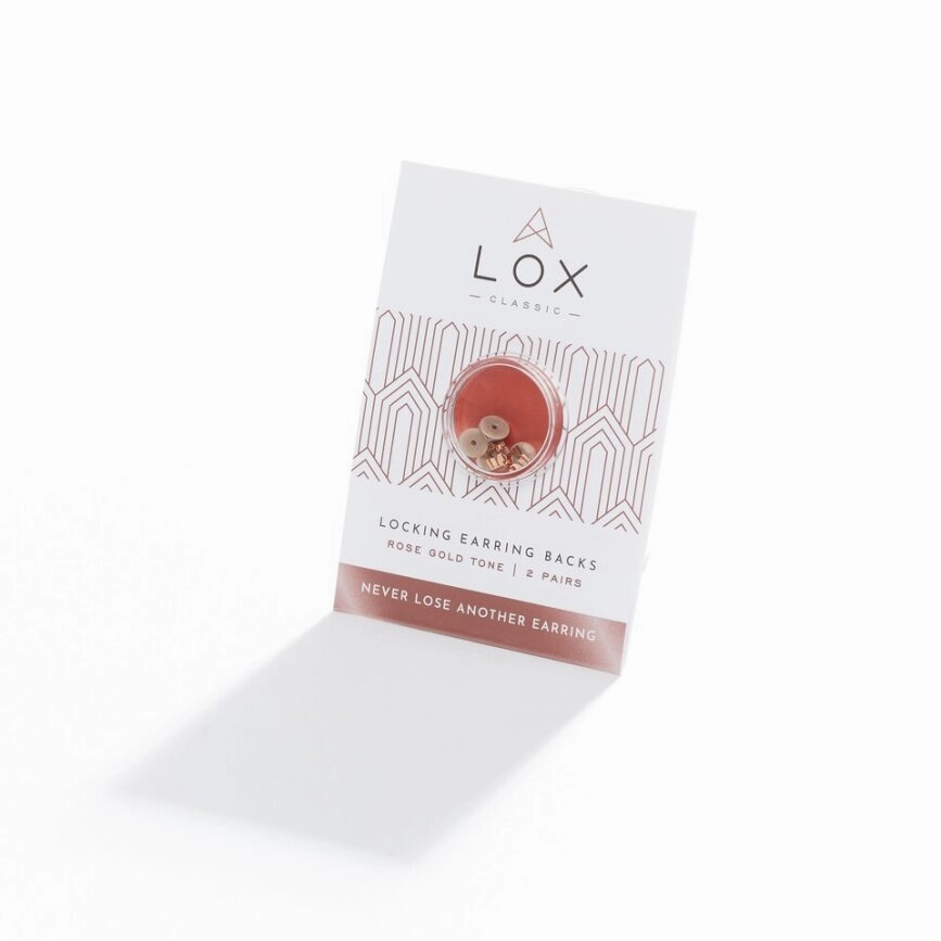 Connoisseurs Lox Rose Gold Tone Earring Backs LOX 2RGE