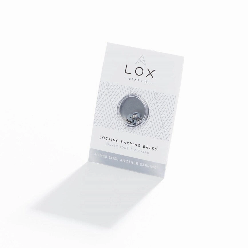 Connoisseurs Lox Silver Tone Earring Backs LOX 2SE