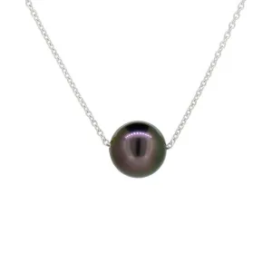 Copie de Collier en or blanc et perle de Tahiti