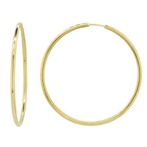 Crole DIAM'S fil rond en or jaune diamtre interieur 35 mm