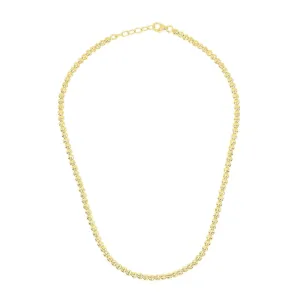 Desmos Crystal Diamond-Cut Bead Necklace, 18"