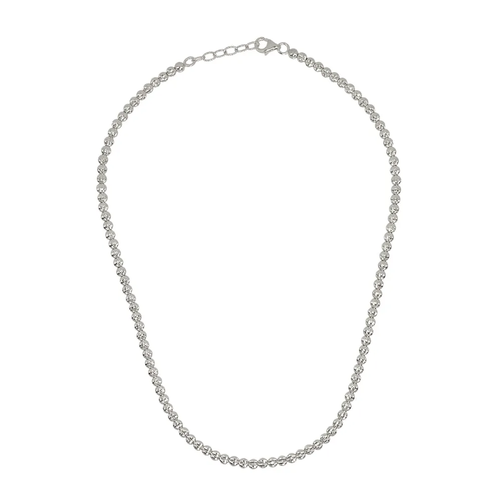 Desmos "Crystal" Diamond-Cut Beaded Necklace