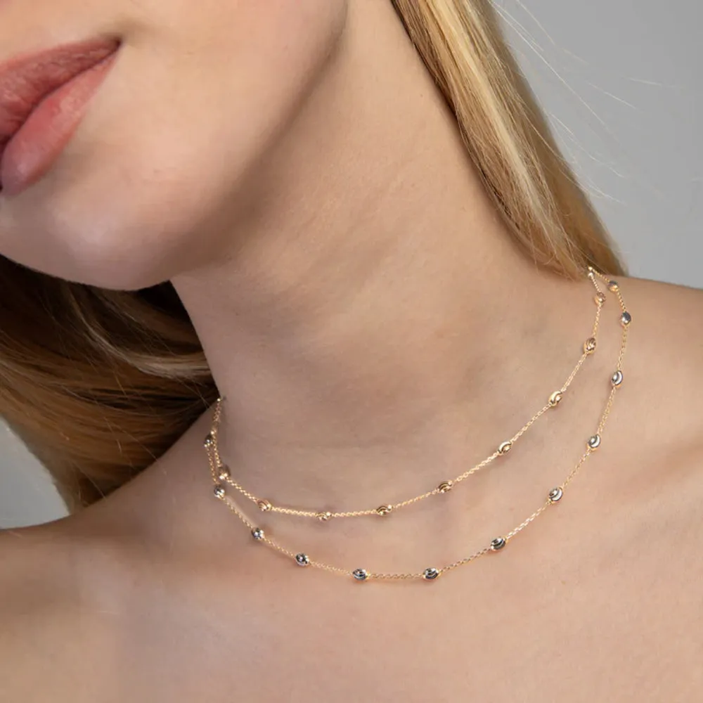 Desmos "Station Moon" Diamond-Cut Necklace
