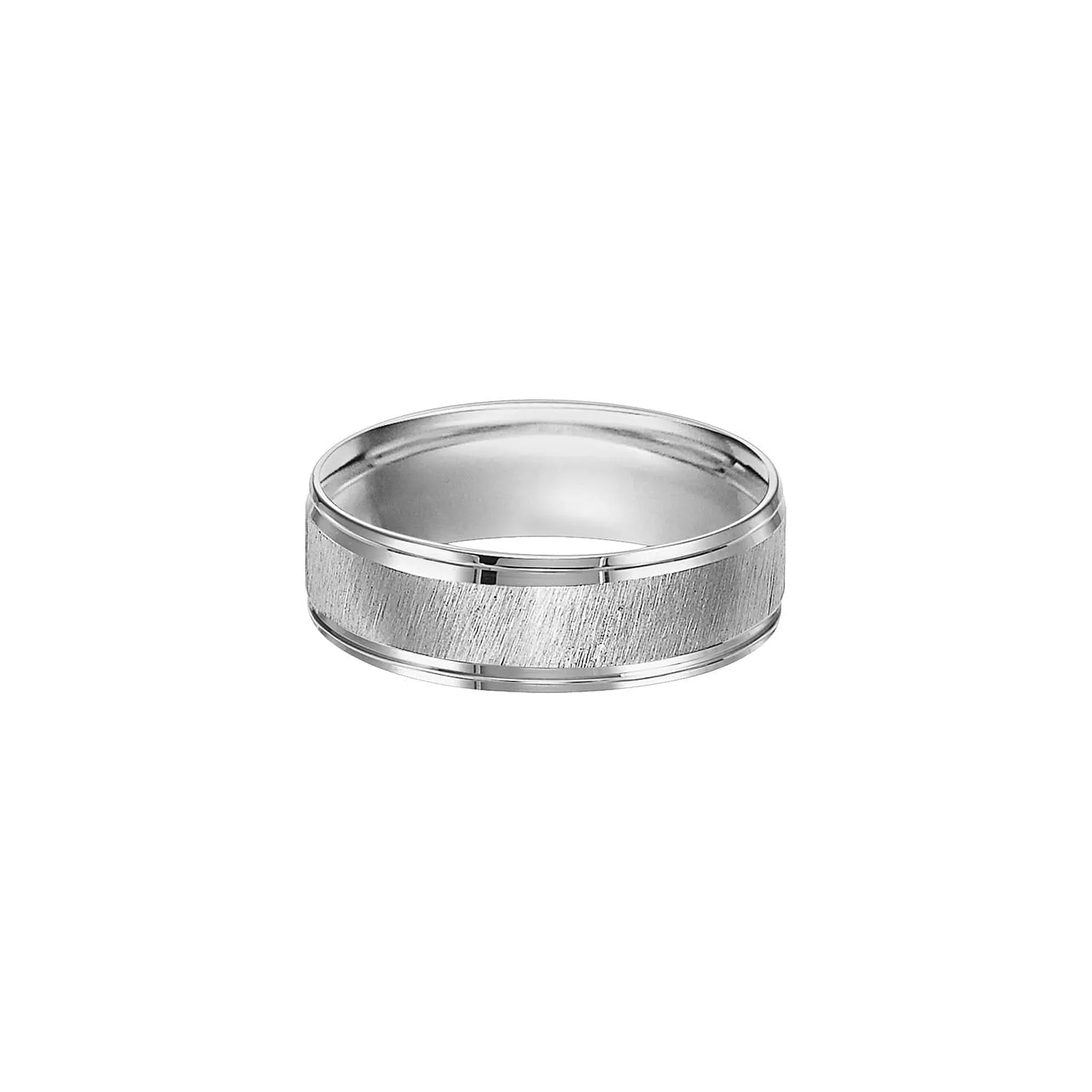 Diagonal Satin Finish 6mm Band