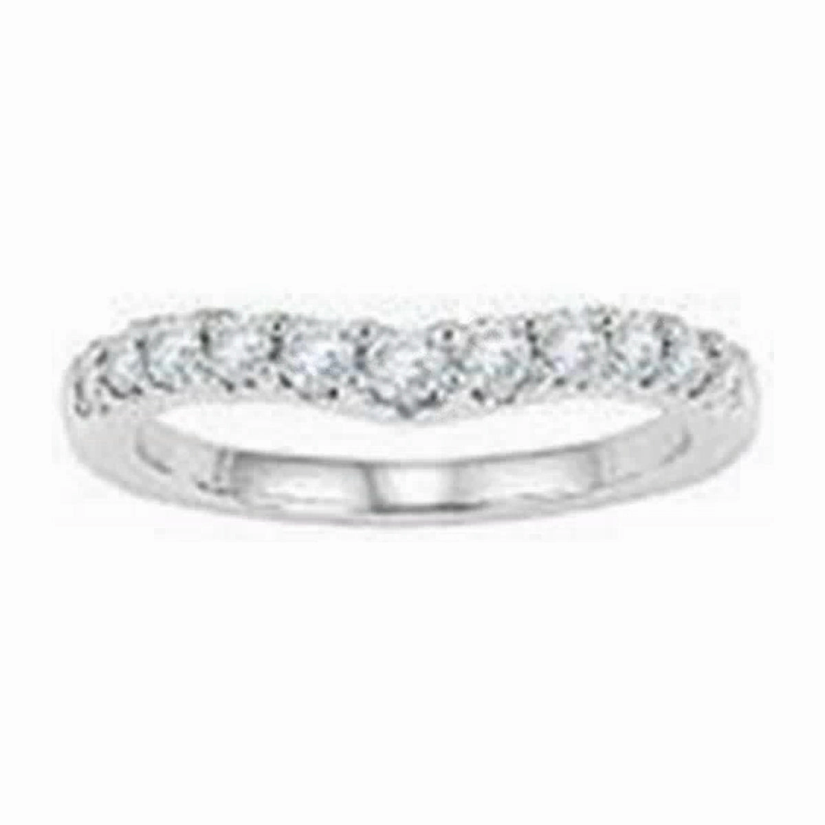 Diamond Curved Fitted Band