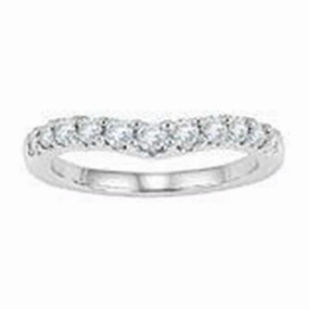Diamond Curved Fitted Band
