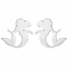 Disney Sterling Silver Little Mermaid Stud Earrings E901882SL
