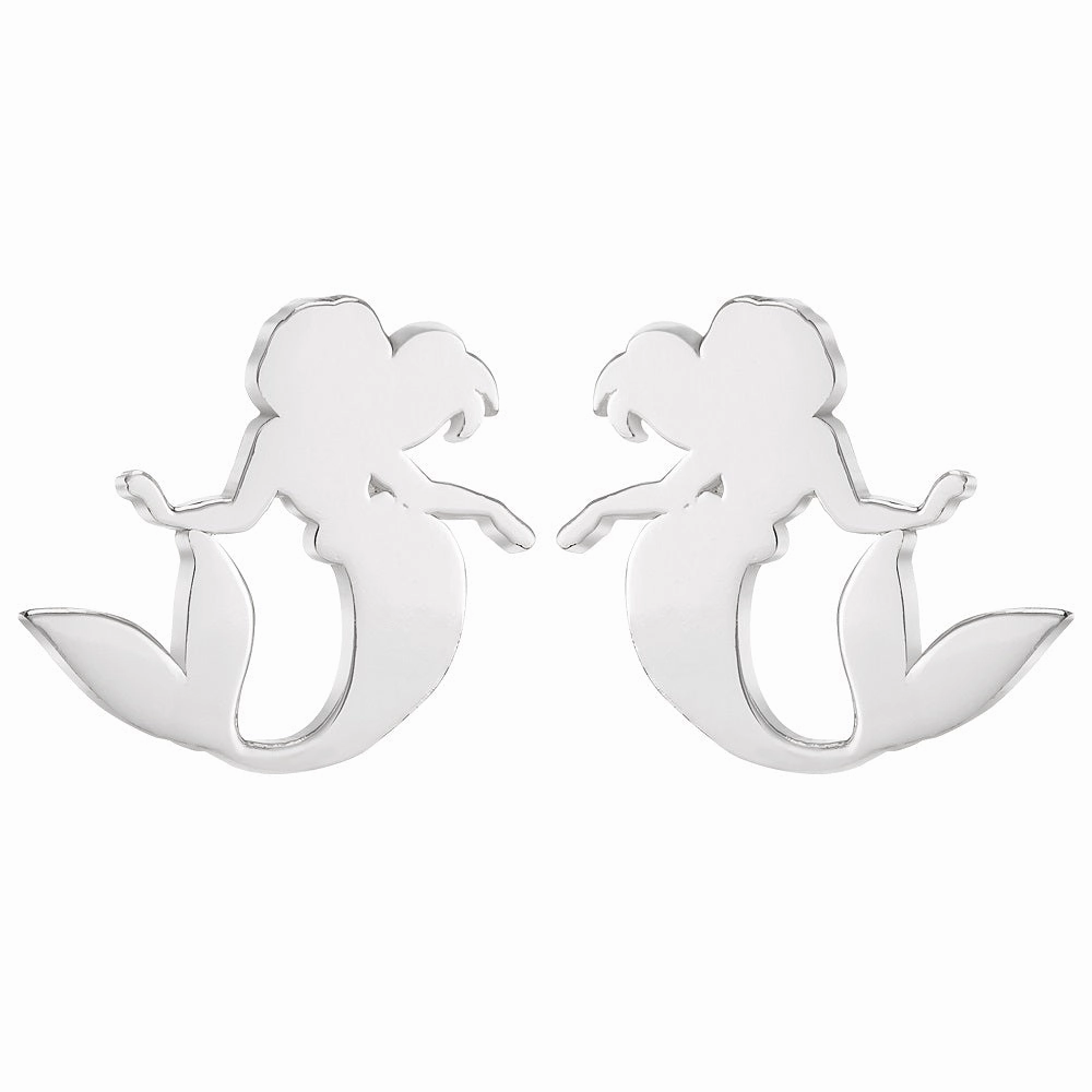 Disney Sterling Silver Little Mermaid Stud Earrings E901882SL